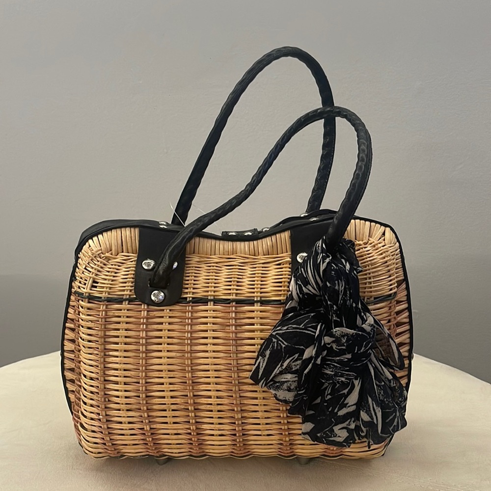 Patricia Nash woven bag ready for spring/summer.  Good condition.